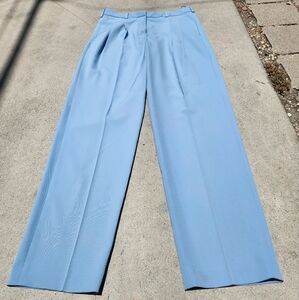 Stella McCartney Blue Wide-Leg Jumpsuit with Elegant Pleats